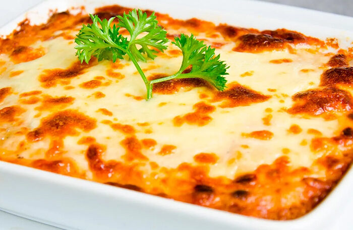 Puré de papa gratinado